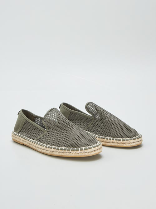 Espadrilles en toile et mesh - Kiabi