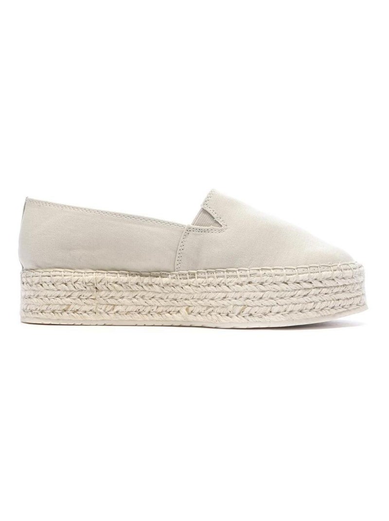 Espadrilles  Femme Calvin Klein Jeans Flatform Ecru - Kiabi