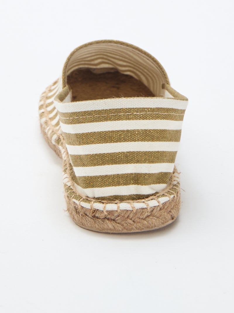 Espadrilles met print Geel - Kiabi
