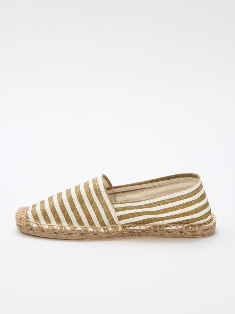 Espadrilles met print Geel - Kiabi