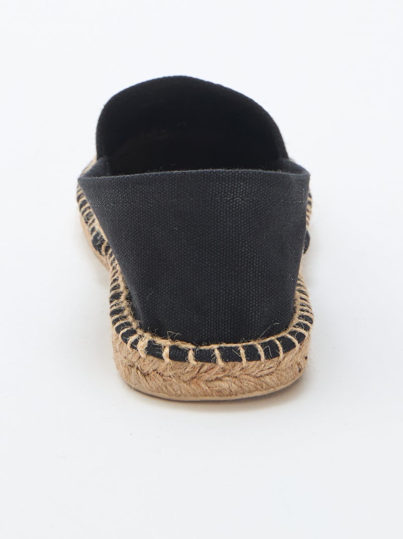 Espadrilles met print Zwart - Kiabi