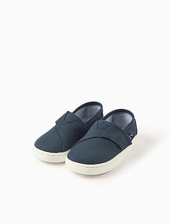 Espadrilles van linnen met klittenbandsluiting