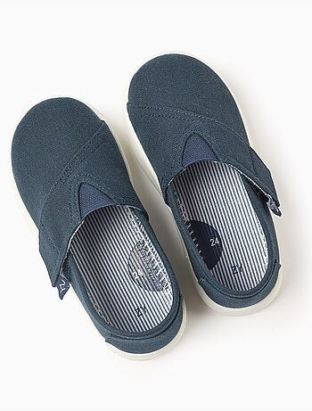 Espadrilles van linnen met klittenbandsluiting