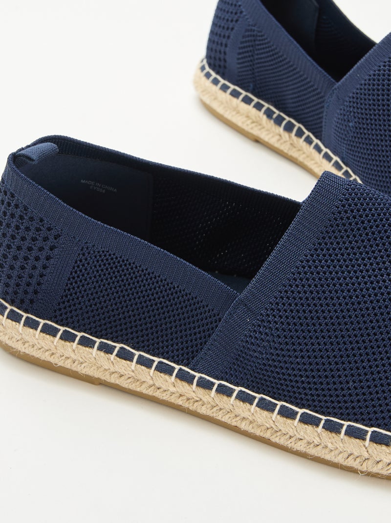 Espadrilles van mesh Blauw - Kiabi