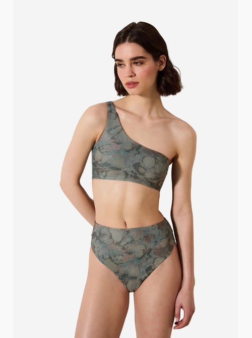 Estela vintage bikinibroekje met hoge taille en meshdetail penti - Kiabi Estela vintage bikinibroekje met hoge taille en meshdetail penti - Kiabi