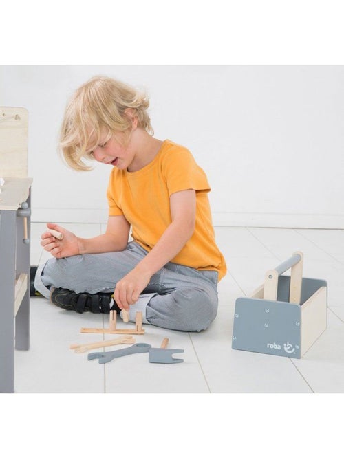 Établi enfant en bois + accessoires de bricolage ROBA - Kiabi