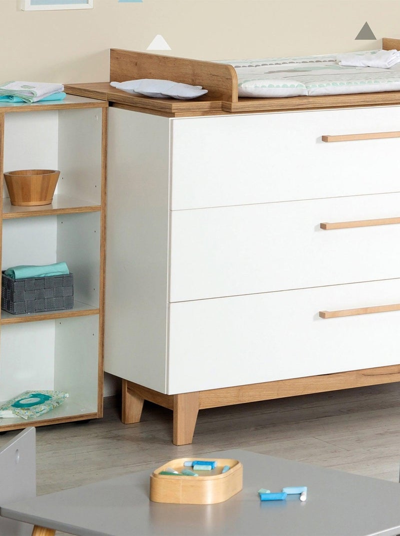 Étagère de rangement 3 cases pour chambre enfant 'Finn' ROBA Blanc Marron - Kiabi
