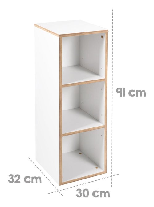 Étagère de rangement 3 cases pour chambre enfant 'Finn' ROBA - Kiabi Étagère de rangement 3 cases pour chambre enfant 'Finn' ROBA - Kiabi