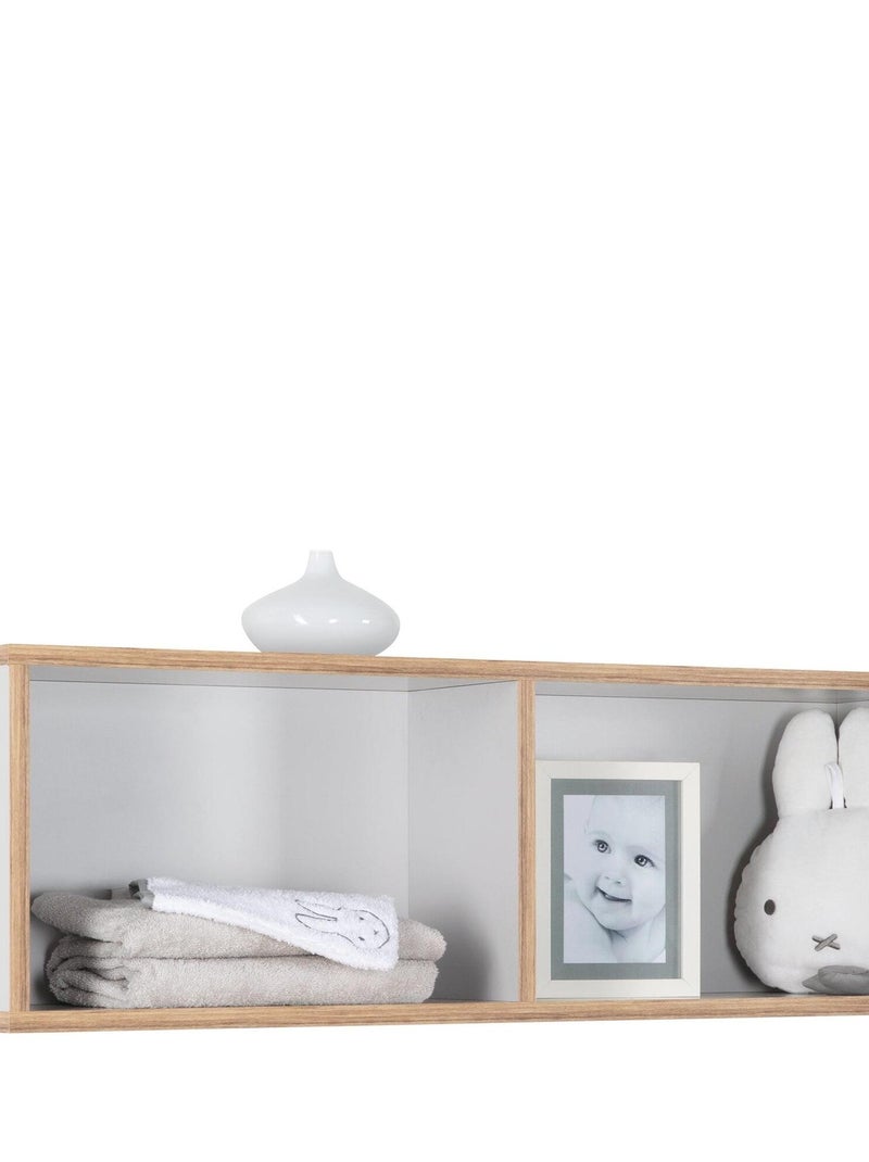 Étagère murale 2 niches pour chambre enfant 'Caro' - ROBA Gris clair - Kiabi