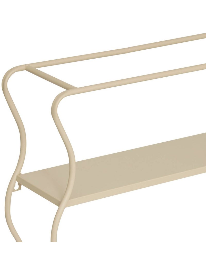 Étagère murale 2 niveaux en métal JUDY Beige - Kiabi