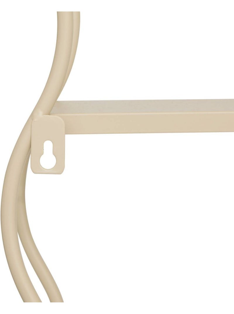 Étagère murale 2 niveaux en métal JUDY Beige - Kiabi
