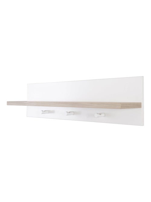 Étagère murale avec 3 patères en mélaminé pour chambre enfant 'Roba moritz' - Kiabi