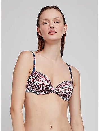 Etnisch bedrukte bikini top