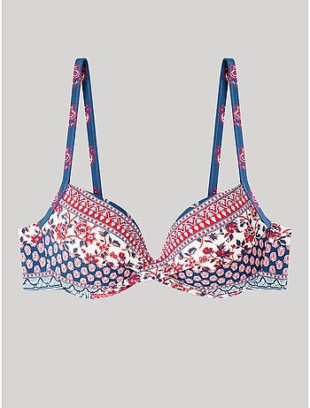 Etnisch bedrukte bikini top