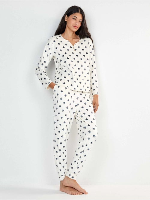 Etnisch gedrukt overhemd pyjama - Kiabi Etnisch gedrukt overhemd pyjama - Kiabi