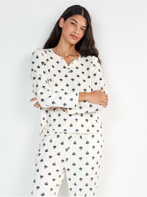 Etnisch gedrukt overhemd pyjama - Kiabi Etnisch gedrukt overhemd pyjama - Kiabi