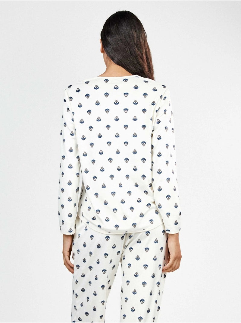 Etnisch gedrukt overhemd pyjama Multicolor - Kiabi
