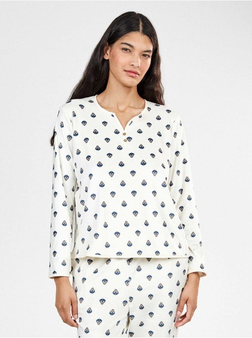 Etnisch gedrukt overhemd pyjama - Kiabi Etnisch gedrukt overhemd pyjama - Kiabi