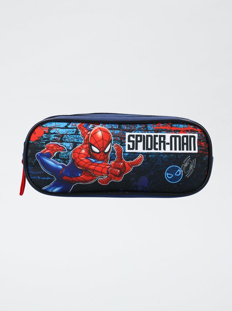 Etui met twee vakken 'Spider-Man' Blauw - Kiabi
