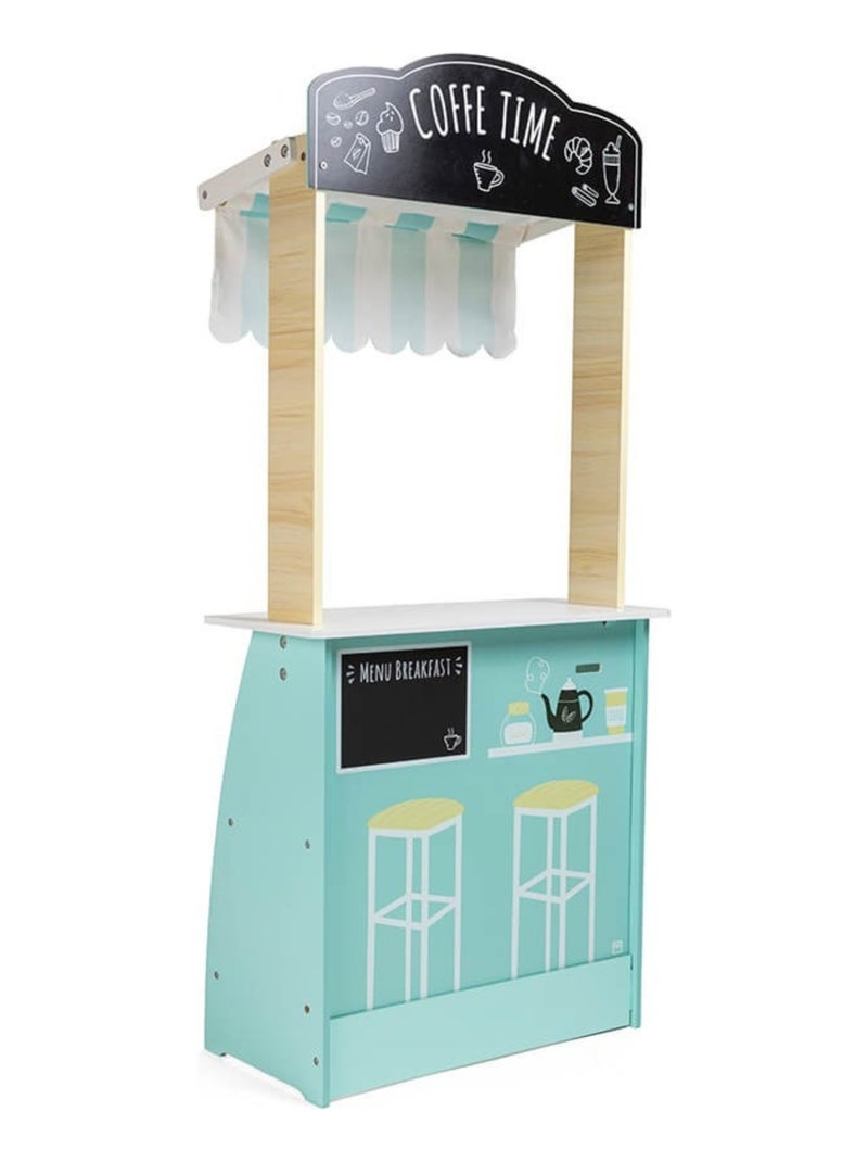 Eurekakids - établi de marchand en bois pour enfant - de 3 à 12 ans Bleu - Kiabi