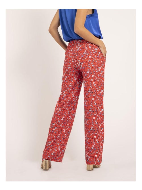 Euxane broek met patroon en wijde pijpen - Kiabi Euxane broek met patroon en wijde pijpen - Kiabi