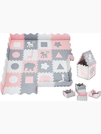 Eva puzzelspeelmat 150 x 150 cm voor baby's, kinderen en volwassenen
