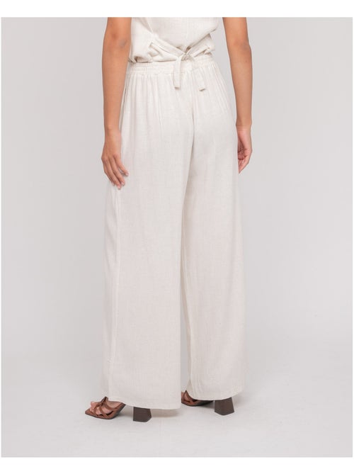 EVELISE broek met linnenlook - Kiabi