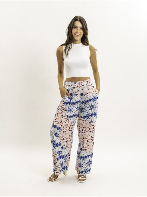 Everly broek met patroon en wijde pasvorm - Kiabi