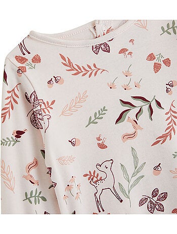 Evie corduroy babyjurk, t-shirt en panty set
