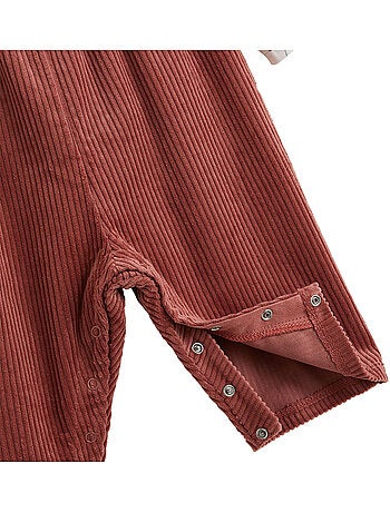 Evie corduroy babyoveralls en t-shirt set