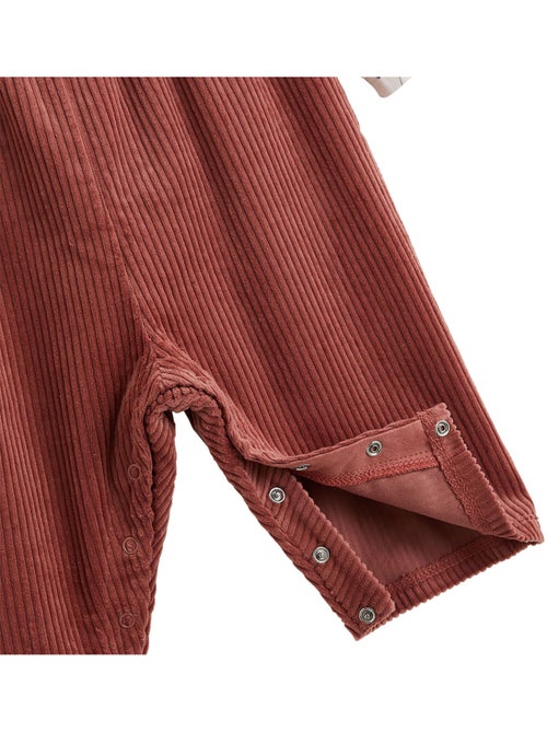 Evie corduroy babyoveralls en t-shirt set - Kiabi