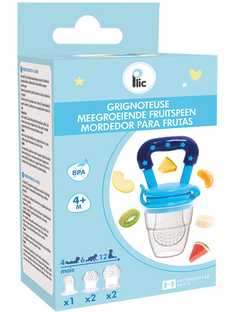 Evolutief voedingsspeentje van silicone Blauw - Kiabi