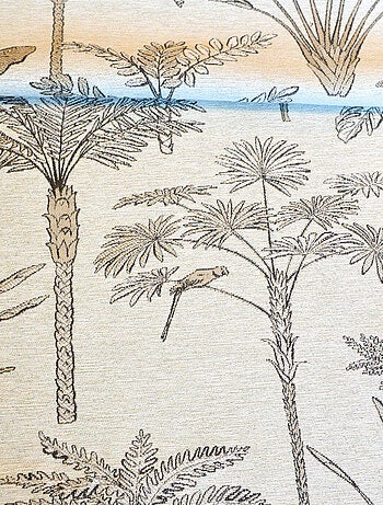 Exotische palm jacquard gordijn