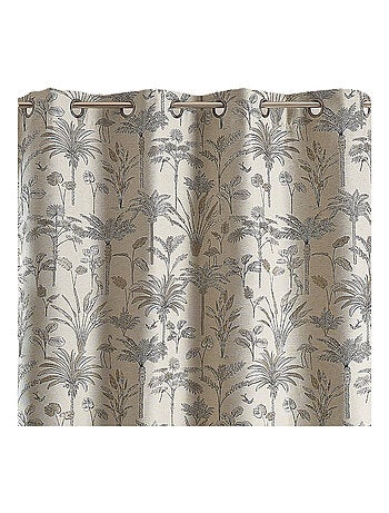Exotische palm jacquard gordijn