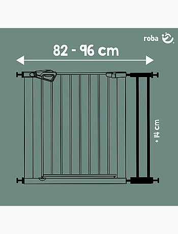 Extension minimaliste 14 cm pour barrière de sécurité easySafe+ Roba