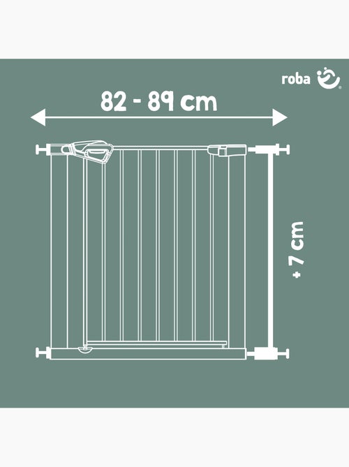 Extension minimaliste 7 cm pour barrière de sécurité easySafe+ Roba - Kiabi