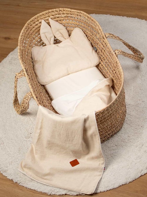 Extra flaches kissen kaninchen aus leinen - Kiabi