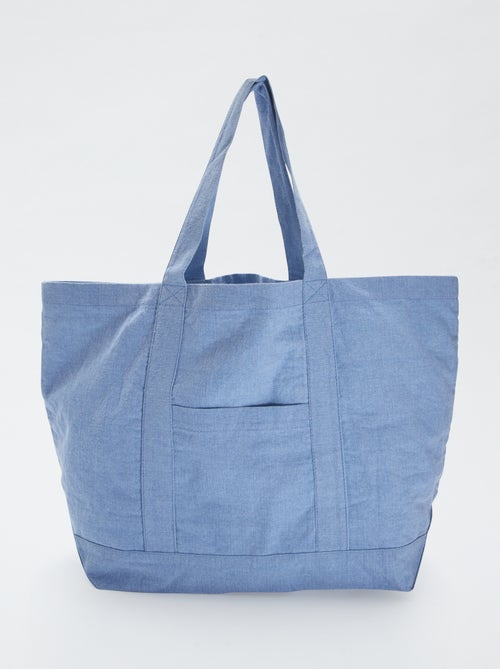 Extra grote katoenen strandshopper - Kiabi