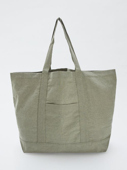 Extra grote katoenen strandshopper - Kiabi