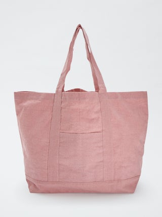 Extra grote katoenen strandshopper