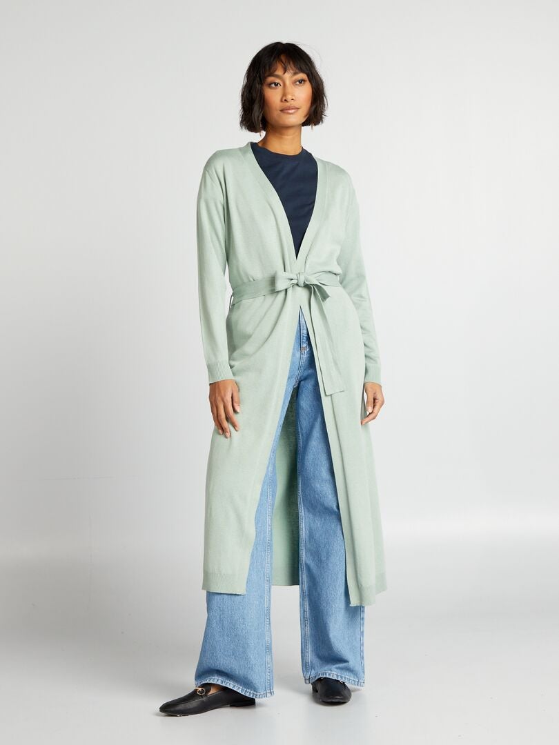 lang vest met ceintuur