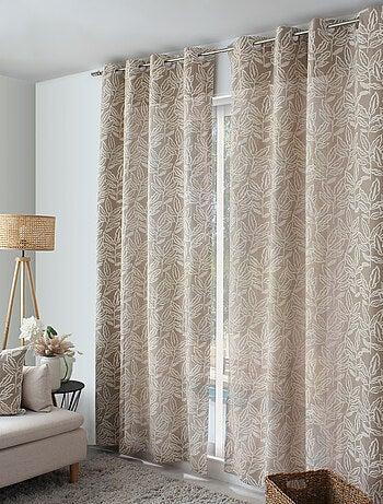 Eyelet gordijn in chambray gerecycled katoen
