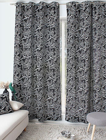 Eyelet gordijn in chambray gerecycled katoen