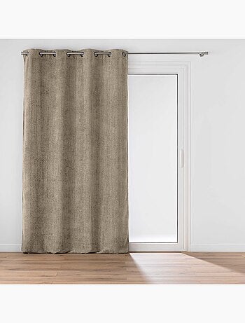 Eyelet gordijn van chenille fluweel