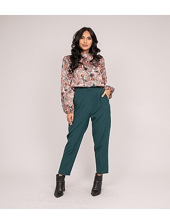 FABUS blouse met print en zwierige pasvorm