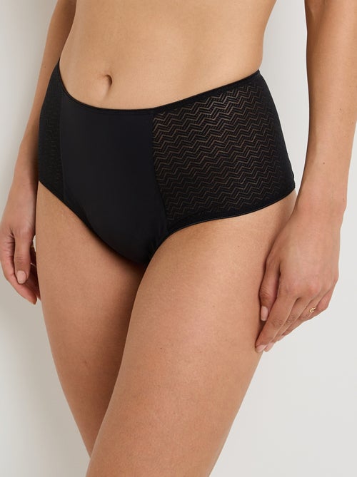 Fadri slip menstruatie ultra sterk zwart - Kiabi