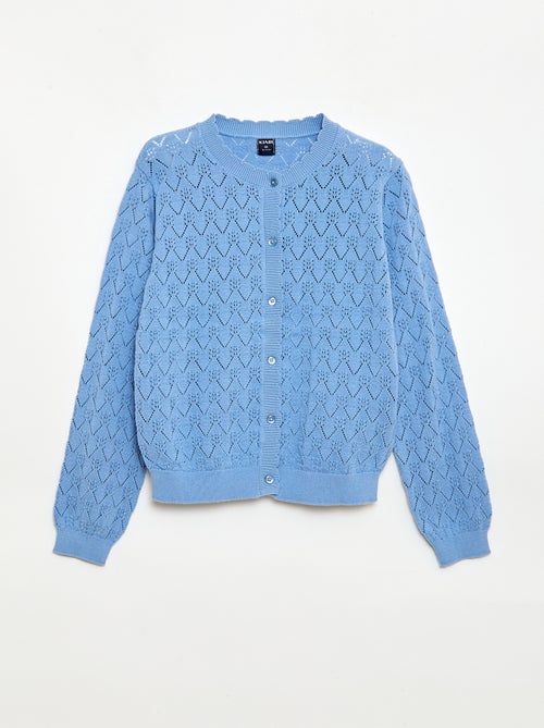 Fantasievest van ajourgebreide stof - Kiabi