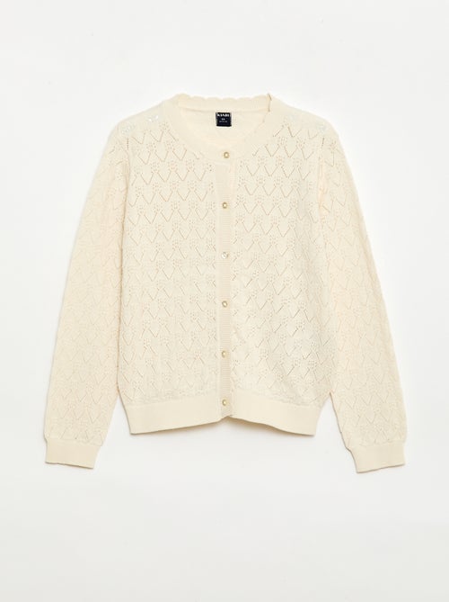 Fantasievest van ajourgebreide stof - Kiabi