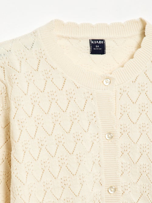 Fantasievest van ajourgebreide stof - Kiabi