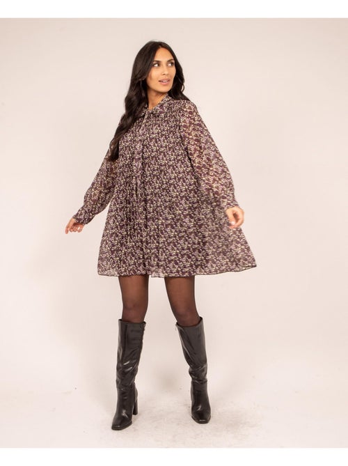 Fantastische geplooide jurk met bloemenprint - Kiabi